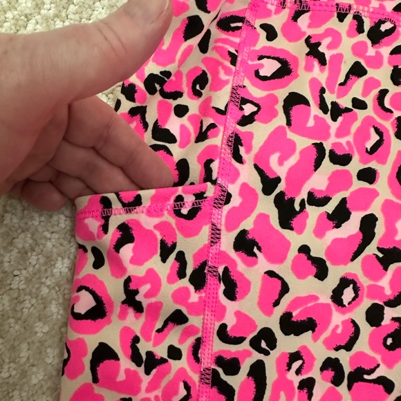 Lilly Pulitzer Weekender High Rise Leggings Pink Leopard M - Picture 4 of 7
